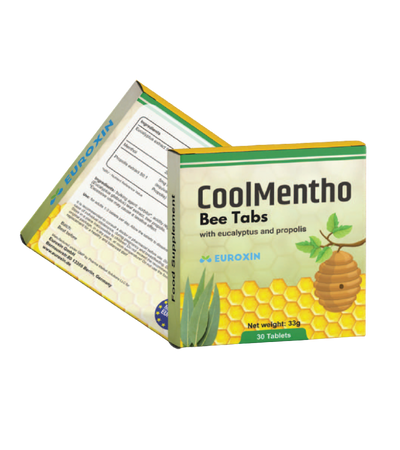 CoolMentho Bee Tabs with Eucalyptus and Propolis